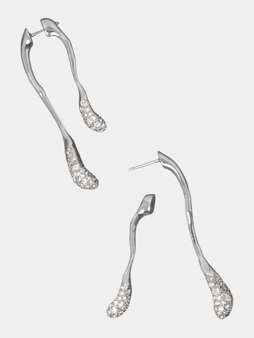 ALEXIS BITTAR Solanales Crystal Front Back Double Drop Earrings - Picture 7 of 7
